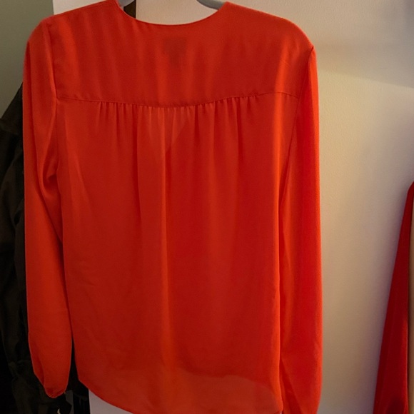 INC International Concepts Women's Vibrant Orange Blouse - Picture 2 of 6